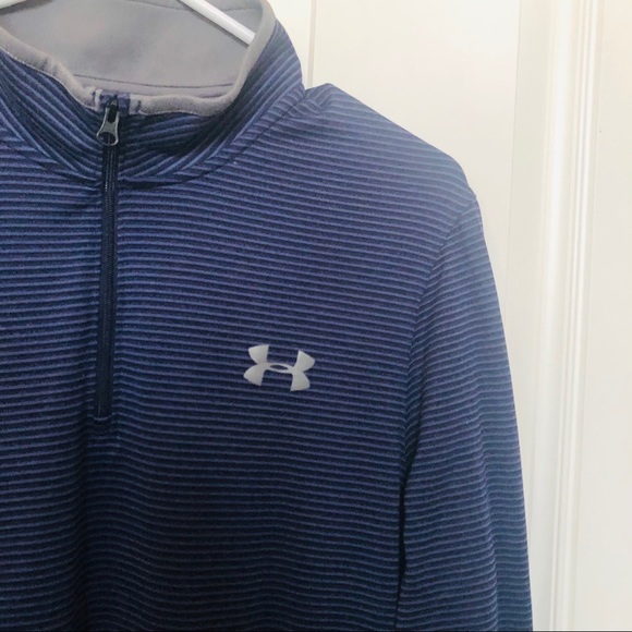 Under Armour Men’s Longsleeves Blue Stripes Medium - Picture 3 of 8